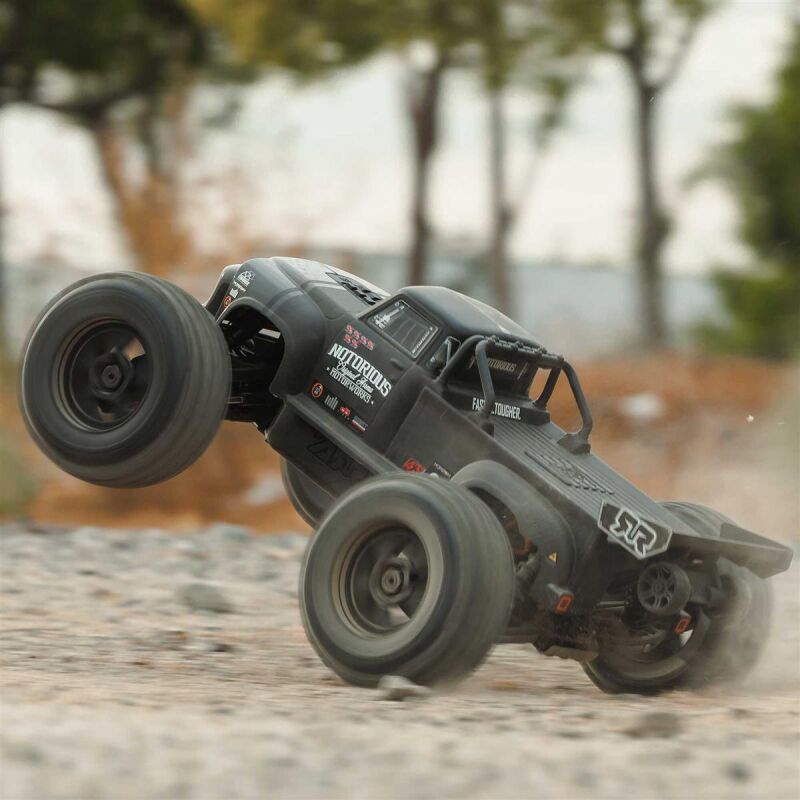 ARRMA 1/8 NOTORIOUS 6S 4X4 RTR Brushless Stunt Truck Black / ARA8611V6T1
