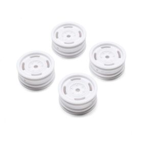 Axial 1.0 Bronco Heritage Wheels White: SCX24 / AXI-2184