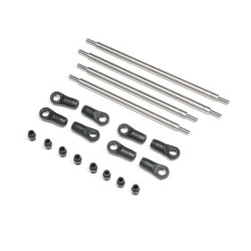 Axial Rear Upper/Lower 4WS Links Set Titanium: AXP8 /...