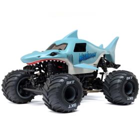 LOSI 1/18 Mini LMT Megalodon 2S 4X4 RTR Brushed Monster Truck (incl.Akku und Ladegerät) Blue / LOS01026T3