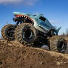 LOSI 1/18 Mini LMT Megalodon 2S 4X4 RTR Brushed Monster Truck (incl.Akku und Ladegerät) Blue / LOS01026T3