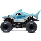 LOSI 1/18 Mini LMT Megalodon 2S 4X4 RTR Brushed Monster Truck (incl.Akku und Ladegerät) Blue / LOS01026T3