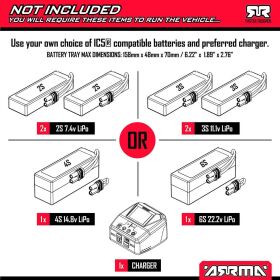 ARRMA 1/8 KRATON 6S EXB 4X4 RTR Brushless Speed Truck...