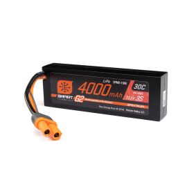 Spektrum 11.1V 4000mAh 3S 30C Smart G2 Hardcase LiPo...