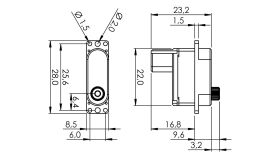 Multiplex HiTEC D131MW Digital Servo 4.8–7.4V...
