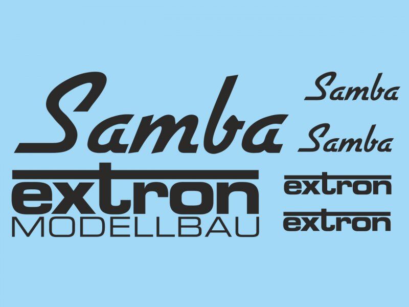 Extron Dekorsatz Samba (schwarz) / X5451