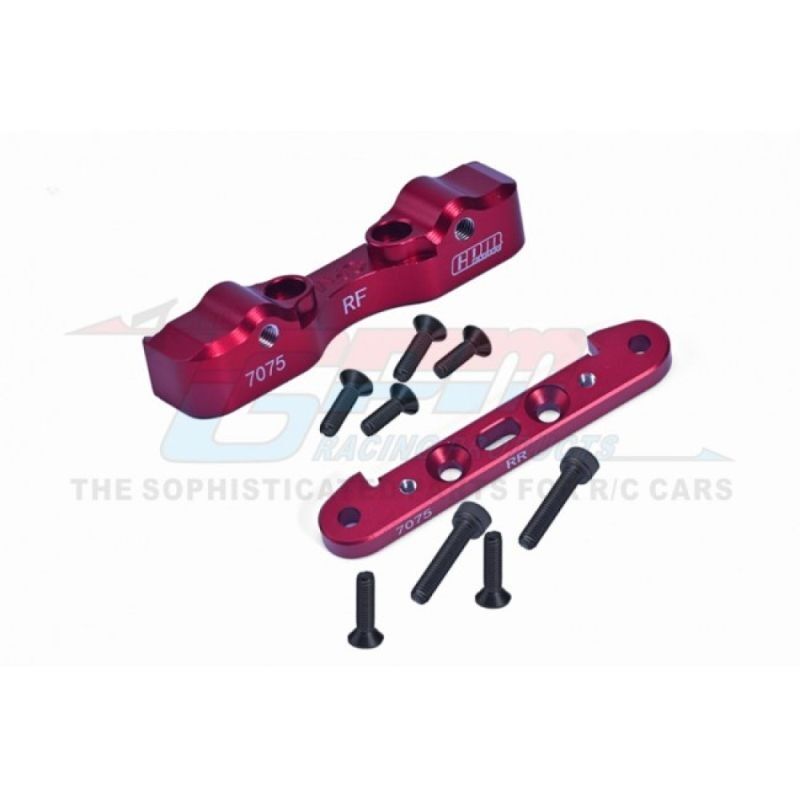 GPM ARRMA Kraton, Outcast 8s Aluminium Querlenkerbefestigung unten hinten rot / GPMMAKX009NR