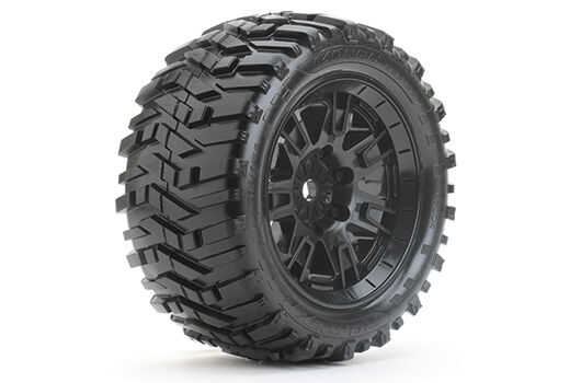 Roapex Tires Truck mounted Belted Black wheel mounted 24mm hex Morph (compatible with X-Maxx) (2pcs) / RXR7004-X