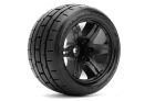 Roapex Tire Black wheel mounted Belted 12mm hex 1/2 offset -TRIGGER (2pcs) / RXR2005-B2