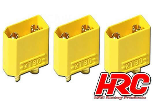 HRC Racing Stecker XT90 männchen (3 Stk.) Gold / HRC9096A