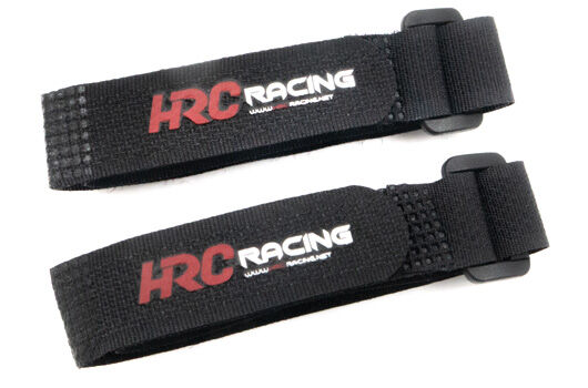 HRC Racing Klettband mit Öse schwarz mit Logo 15x300mm / HRC5046C