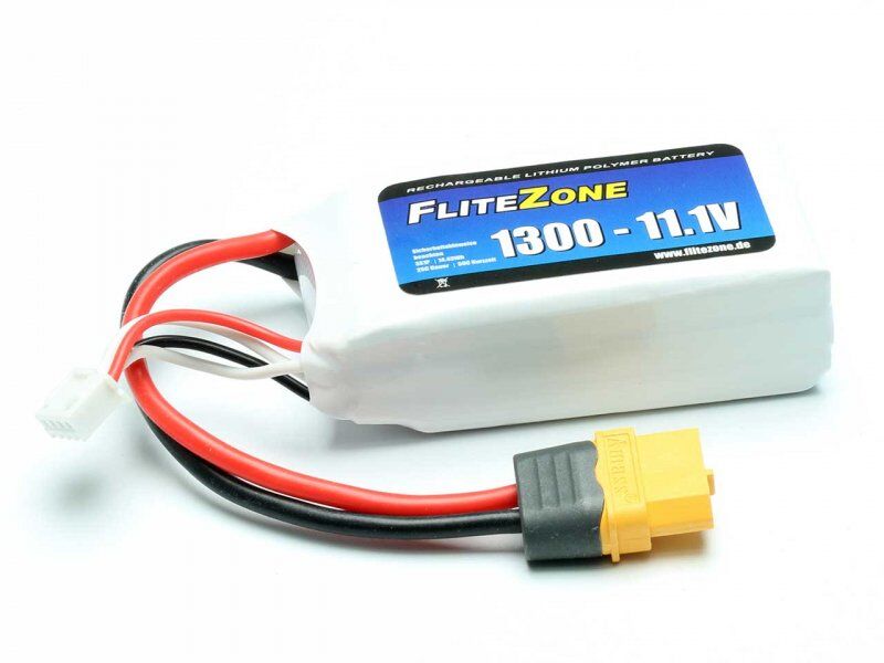 FliteZone LiPo Akku FliteZone 1300 - 11,1V + XT30 / 15497