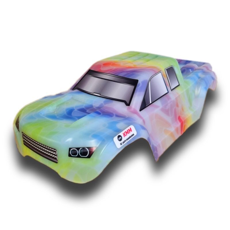 KMM Karo unbreakable +Dekor Neon-Designprint für Hyper Go 1/10 / KMM001013NE