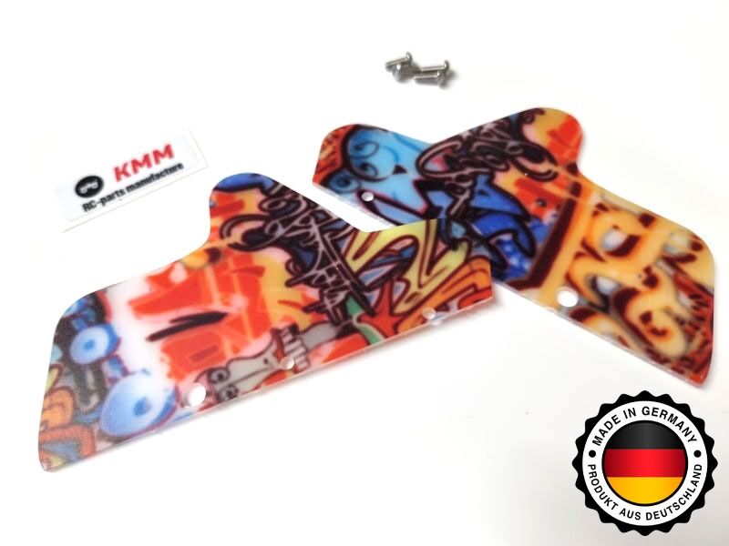 KMM Mudguards unbreakable +Dekor Graffiti-Designprint / KMM004001GR