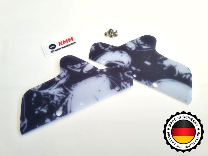 KMM Mudguards unbreakable +Dekor Skull-Designprint / KMM004001SK
