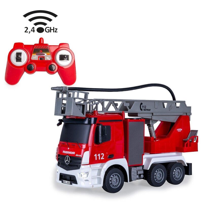 JAMARA Feuerwehr Drehleiter Mercedes-Benz Antos 1:26 2,4GHz mit Spritzfunktion / 407300