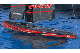 Joysway Sail Boat RTR Focus V3 Red 2.4GHz J4C05 / JOY8812V3R
