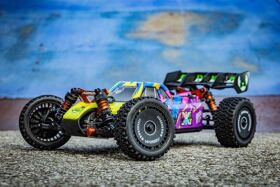 Absima Buggy „Neon Furry“ 1:12 4WD Brushless RTR, lila / 12120