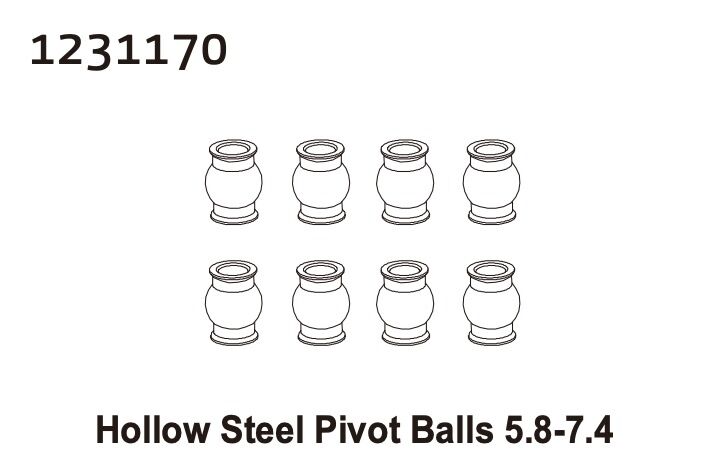Absima Pivot Ball 5.8-7.4 (8) / 1231170