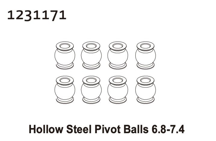 Absima Pivot Ball 6.8-7.4 (8) / 1231171