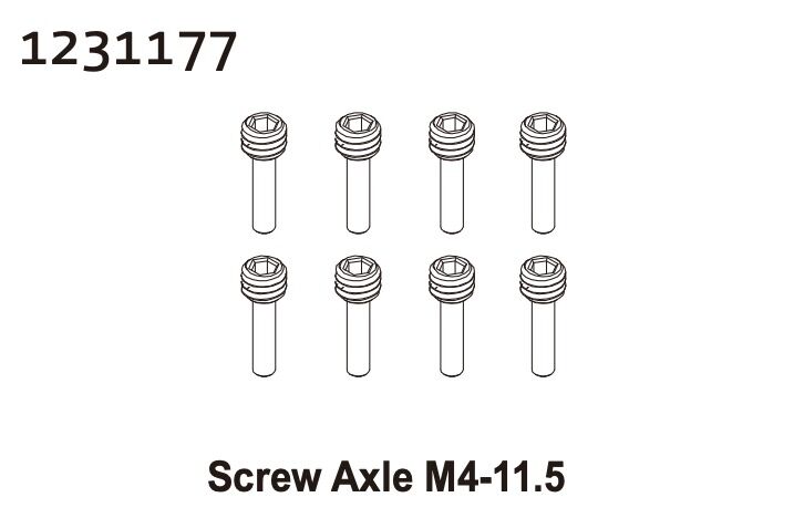 Absima Pinschrauben M4*11.5 (8) / 1231177