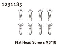 Absima Senkkopfschrauben M3*16 (8) / 1231185