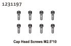 Absima Zylinderkopfschrauben M2.5*10 (8) / 1231197