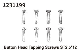 Absima Kopfschrauben ST2.5*12 (8) / 1231199