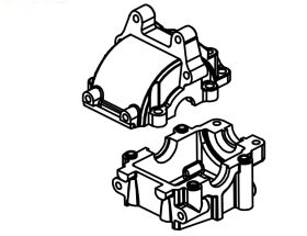 Absima Front Gear Box / 1610106