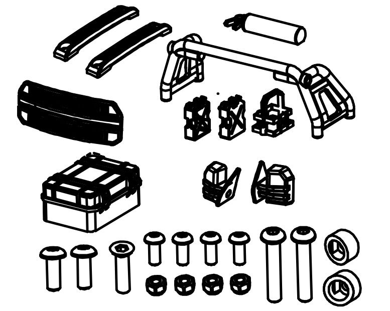 Absima Body Shell Attaschment Parts / 1610119