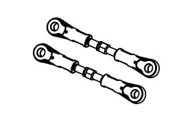 Absima Adjustable Steering Rods (2) / 1610133
