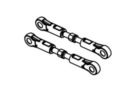 Absima Adjustable Upper Tie Rods (2) / 1610136
