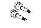 Absima Rear Hub Axle (2) / 1610151