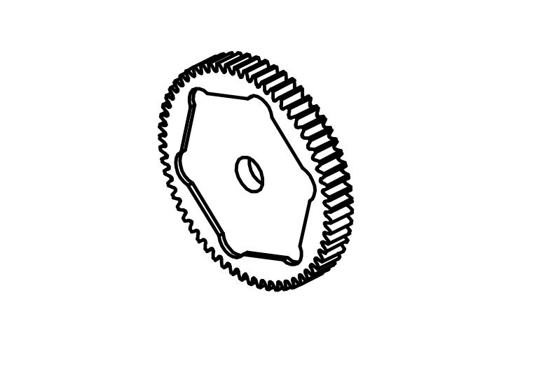 Absima Steel Center Main Gear / 1610156