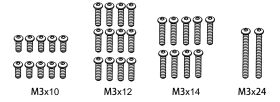 Absima Screw Set M3*10/M3*14/M3*24 / 1610163
