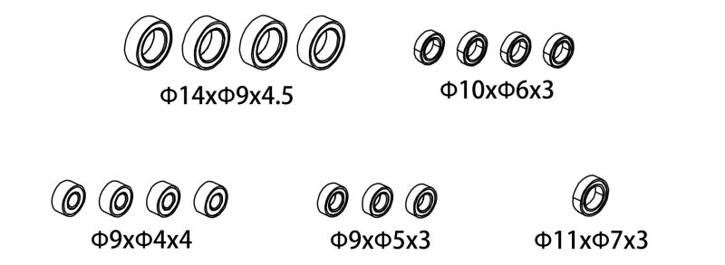 Absima Ball Bearing Set / 1610164