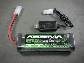 Absima RC Energy Starter Set 2000 (NiMH/USB) / 4200020