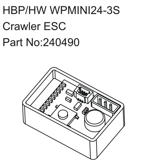Hobby Plus RC Technology Co., Ltd. HBP/HW WPMINI24-3S Crawler ESC / HBP240490