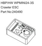 Hobby Plus RC Technology Co., Ltd. HBP/HW WPMINI24-3S Crawler ESC / HBP240490
