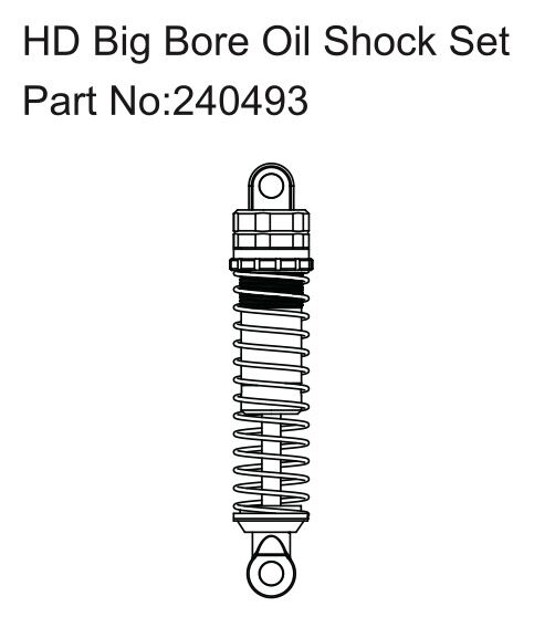 Hobby Plus RC Technology Co., Ltd. HD Big Bore Oil shock set / HBP240493