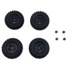 Hobby Plus RC Technology Co., Ltd. 1.2inch Deep Star Wheel 68mm Mudder-XL Tire Set ( Black ) / HBP240506