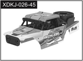 Absima Orange Car Body (Reckless) / J-026-45 orange