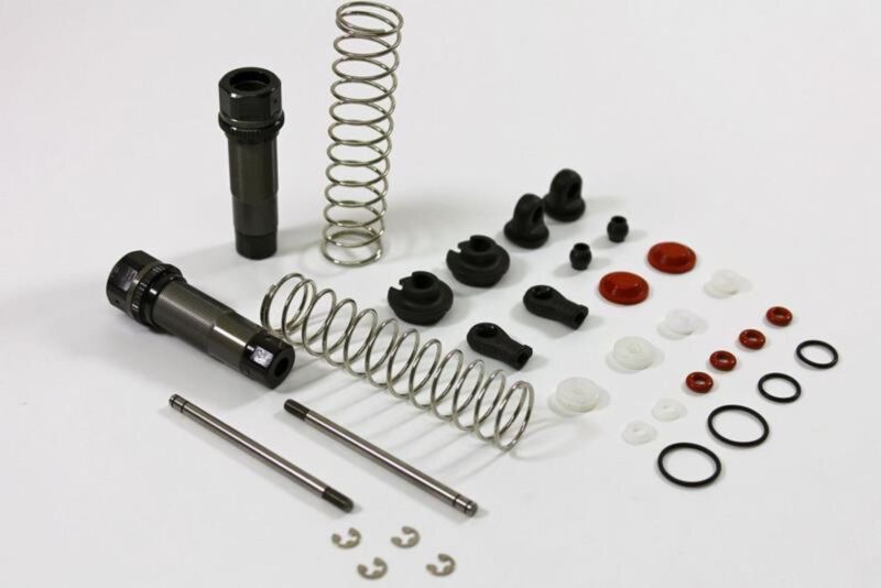 Team C Alu Dämpfer 12mm hinten komplett (2) Comp. Truggy/SC Truck / TG2028