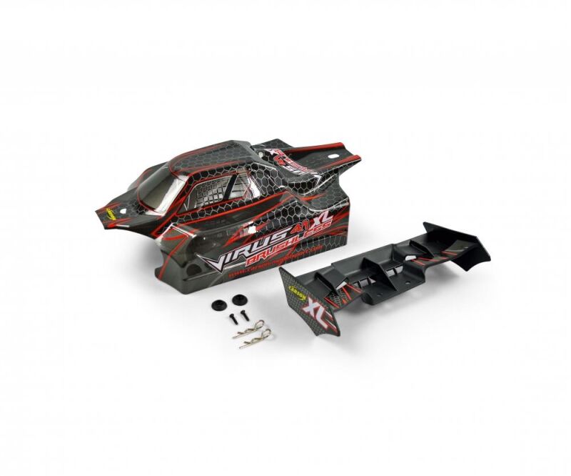 CARSON Karosserie Virus XL schwarz/rot / 500801034