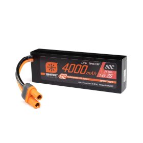 Spektrum 7.4V 4000mAh 2S 30C Smart G2 Hardcase LiPo...