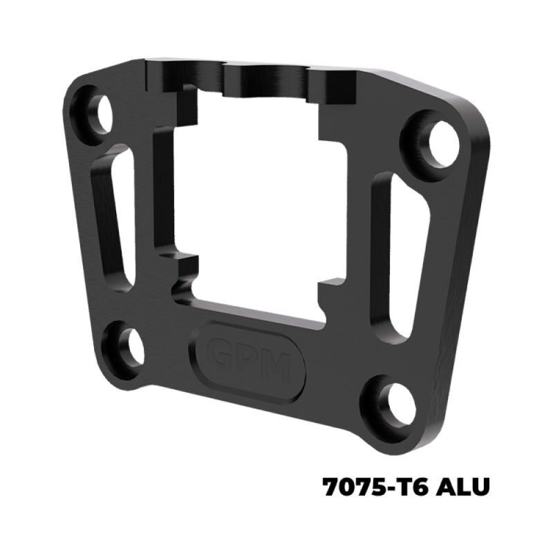 GPM TRX MiniMaxx Alu Bulkhead-Halterung hi verstärkt schwarz / GPMTXMM009BK