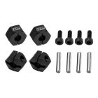 GPM TRX MiniMaxx Alu Radmitnehmer 12mm schwarz / GPMTXMM010BK