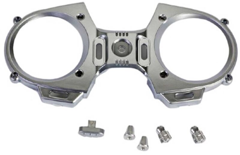 GRAUPNER MZ-12 Frontplatte + Steuerknüppel Silberoptik / S8524.S