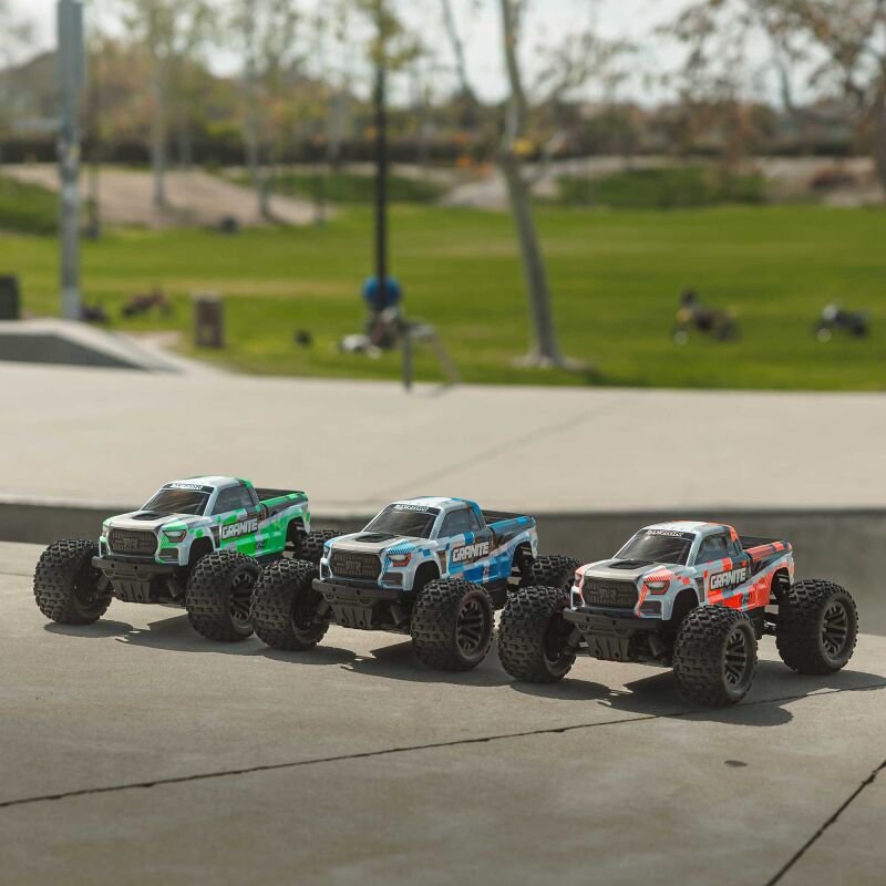 ARRMA 1/10 GRANITE MEGA 665 4X4 RTR Brushed Monster Truck Green / ARA4202V4T1