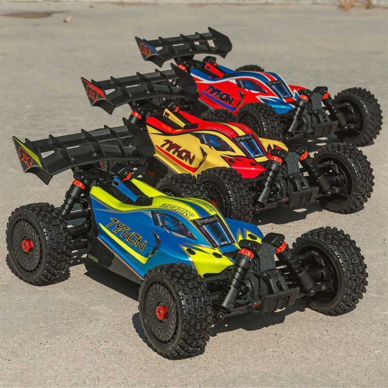 ARRMA 1/8 TYPHON MEGA 665 4X4 RTR Brushed Buggy Yellow / ARA4206V4T2